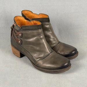 Pikolinos Ankle Boots Women's Size EU 41 US 10.5/11 Gray Side Zip Le Mans